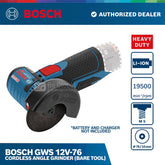 Bosch GWS 12V-76 Cordless Angle Grinder (Bare tool)